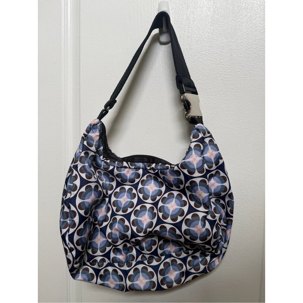 LeSportSac blue and white hobo nylon purse - Picture 4 of 11